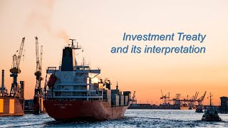 Interpretation of Investment treaty [upl. by Annaoi]