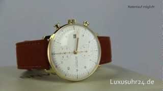 Junghans Max Bill Chronoscope 027780000 Luxusuhr24 Ratenkauf ab 20 EuroMonat [upl. by Emie]