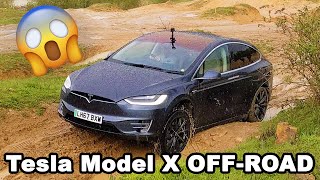 What happens when you offroad a Tesla Model X [upl. by Lipsey]