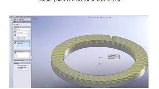 3d modeling of worm face gear in CAD [upl. by Komsa]