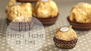 DIY  Tuto Ferrero Rocher ™ en fimo  polymer clay [upl. by Gerhard]