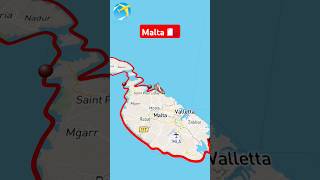 malta 🇲🇹 island travel ias study upsc mapping [upl. by Ander]