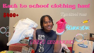 400 BACK TO SCHOOL CLOTHING HAUL Knu skool vans  Burlington Old Navy SENIOR YEAR [upl. by Nodgnal359]