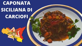 CAPONATA SICILIANA DI CARCIOFI  la ricetta tradizionale siciliana invernale [upl. by Martz235]