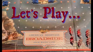 Lets Play BROADSIDE  American Heritage Vintage Game [upl. by Selrac]