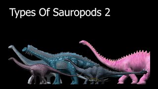 Types Of Sauropods 2 [upl. by Sidell683]