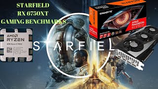 Starfield 6750XT gaming benchmark [upl. by Nollahs278]