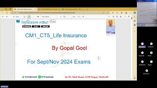 CM1 Life Insurance Intro 2024 06 14 [upl. by Thorn12]