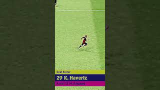 Kai Havertz Goal v Man City 😈🔥 efootballefootball2024shortsfeedyoutubeshortskaihavertzpes [upl. by Anivas384]