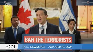 Poilievre blasts feds for not protecting Jews amp Air Canada reaches deal wpilots l Oct 10 24 l BCN [upl. by Orna]