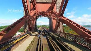 Crossing the Forth Bridge on a beautiful sunny summer day [upl. by Yawnoc]