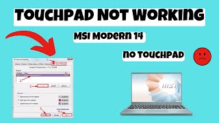 How to Fix MSI Modern 14 Touchpad Not Working issue Windows 10 11 [upl. by Sirromad]