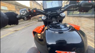 Hi guys this is my 1st video just testing it out more videos to come soon elgin town cruise ktm390 [upl. by Adiaz]