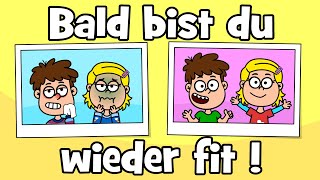 ♪ ♪ Kinderlied Gute Besserung  Bald bist du wieder fit  Gesund werden  Hurra Kinderlieder [upl. by Shiau]