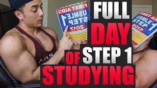 MED STUDENT VLOG  USMLE Step 1 Full Day of Studying [upl. by Buffo]