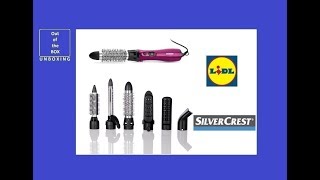 SilverCrest MultiFunction Hot Air Styler SWC 1000 D1 UNBOXING Lidl 1000 W protection class II [upl. by Dylana]