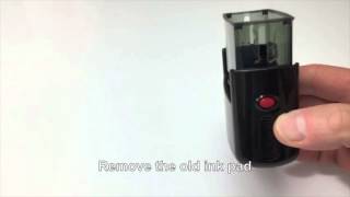 Replacing an ink pad in Self inking Stamp [upl. by Eemak]