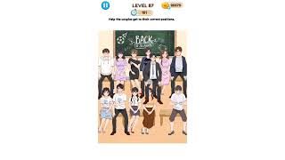 Annoying Puzzle Game  Level 87 Help The couples get to their correct position  Solution [upl. by Einahpts]