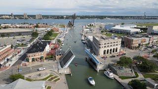 HD Drone Footage of Port Huron MI Extended [upl. by Ecnaiva]