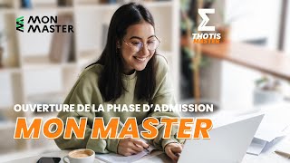 Ouverture de la phase dadmission Mon Master [upl. by Elisa]