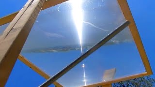 Fresnel Lens Solar Tracker Afternoon Stationary Target Sun Power Ray greenpowerscience [upl. by Esinert]