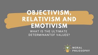 Objectivism Relativism and Emotivism [upl. by Courtland]