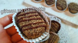 gâteau au gaufretterecette sans œuf tout le monde ma demandé de le refaire👌👌 wafer recipe 😋 [upl. by Jewell]