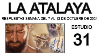 RESPUESTAS DE LA ATALAYA de esta semana [upl. by Akeimahs]