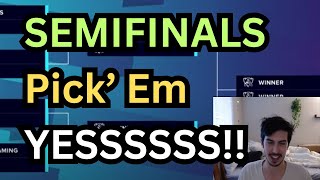 SEMIFINALS PICK EM YESSSS Worlds 2024  Knockout Stage pickem worlds2024 semifinals [upl. by Lisan781]