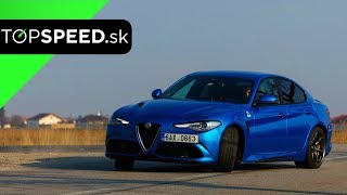 Alfa Romeo Giulia Quadrifoglio  pure drive  TOPSPEEDsk [upl. by Idnak911]