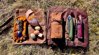 My traditional bedroll and haversack kit loadout and campfire cooking Campcraft Bushcraft Spain [upl. by Nosneb156]