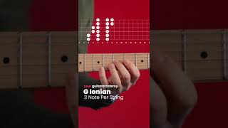 G Ionian Scale 3 Note Per String guitarlessons [upl. by Jeremiah]