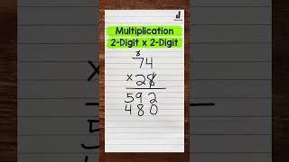 2Digit by 2Digit Multiplication  Math with Mr J Shorts [upl. by Nylirehs91]