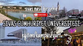 SİVAS CUMHURİYET ÜNİVERSİTESİeğitimkampüsulaşımyurtlar🏫 tercih üniversite sivas [upl. by Noraa]