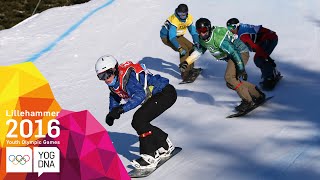 Snowboarding  Snowboard Cross  Full Replay  Lillehammer 2016 Youth Olympic Games [upl. by Lupien]