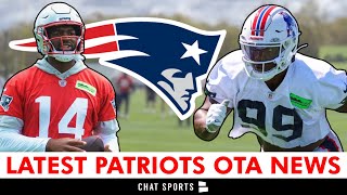 Patriots OTA News Keion White amp Javon Baker SHINE  Drake Maye amp Bailey Zappe Highlights [upl. by Lasko25]