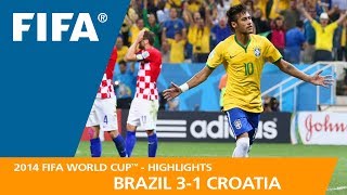 Brazil v Croatia  2014 FIFA World Cup  Match Highlights [upl. by Thordis969]