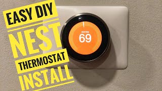 DIY Nest Thermostat CWire Install [upl. by Dorsy]