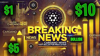 Cardano ADA HUGE NEWS could send ADA Price Surging [upl. by Jaine]