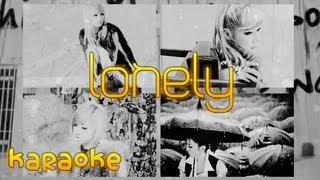 2NE1  Lonely Japanese Version karaoke [upl. by Angelica37]