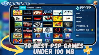 Top 70 Best PSP Games Under 100 MB of 2022  Top ppsspp Games Highly Compressed low mb [upl. by Anomahs585]