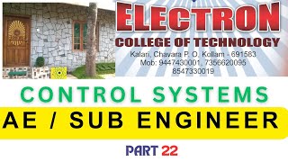 ASSISTANT ENGINEER SUB ENGINEER KSEB CONTROL SYSTEM PART 22 [upl. by Ernestine]