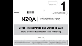 2024 NCEA Level 1 Mathematical Reasoning Speedrun [upl. by Magree868]