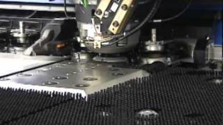 TRUMPF TruPunch Punching Machine Wheel Tool Demo [upl. by Ylra]