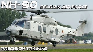 4K UHD NH90 Eurocopter Precision Training Belgian Air Force Koksijde [upl. by Baptlsta]