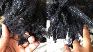 Laziness Will Destroy 4c Hair Removing Knots From Matted Tangled Hair [upl. by Airetahs]