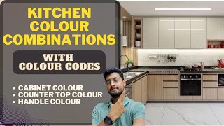 Best Kitchen combination for your Kitchen Which colour will suit your kitchen according to size [upl. by Eanaj]