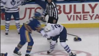 Luke Schenn vs Patrick Kaleta Nov 26 2010 [upl. by Priscella]