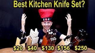 Best Knife Set 20 vs 250 Japanese Knives [upl. by Aneeres]