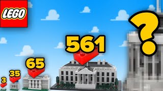 LEGO White House in Different Scales  Comparison [upl. by Euqirne164]